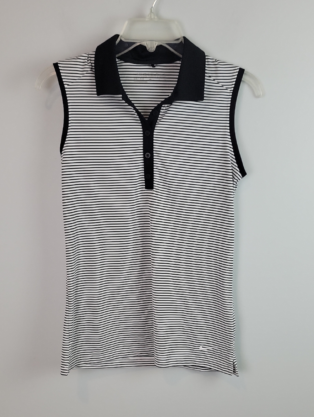 NIKE WOMEN'S VICTORY STRIPE SLEEVELESS DRI-FIT GOLF POLO shirt 725600 small